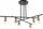 Llambadar tavanor Netlighting industrial retro, 6xE27, metal, bronz e zi