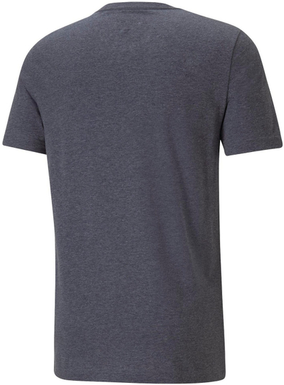 Функционална блуза PUMA Functional Shirt, рециклиран материјал, предно лого, сино-црна мелирана