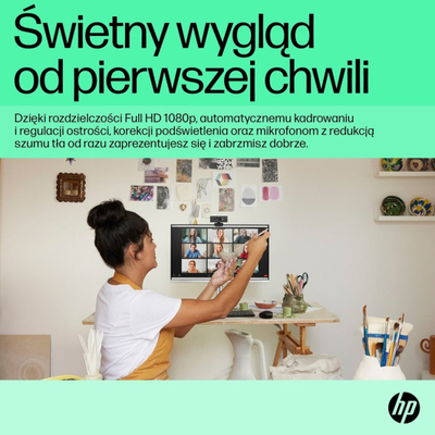 HP Webcam 620, FHD, црна