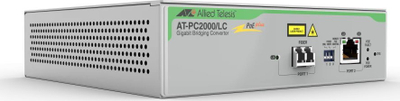 Media converter Allied Telesis AT-PC2000/LC-960, 1Gb, PoE+, gri