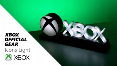 Dritë dekorative Xbox Icons Light, 30cm, dy mënyra ndriçimi, e bardhë