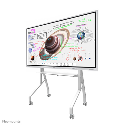 Stendë dyshemeje për TV Neomounts FL50-525WH1, 55"-86", me rrota, e bardhë