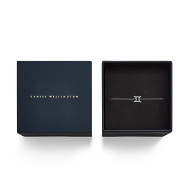 Byzylyk për femra Daniel Wellington Steel Chain Gemini Crystal Zodiac DW00400933, i argjendtë
