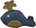 Lodër mace Barry King Whale, 11 x 9 cm