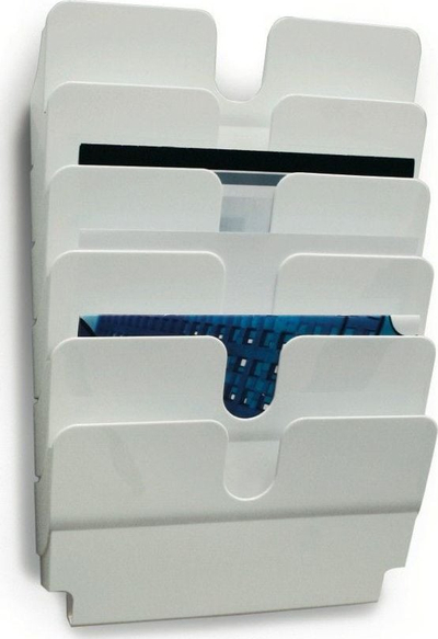 Tabaka horizontale për dokumente Durable Flexiplus, set 6 copë, A4, e bardhë