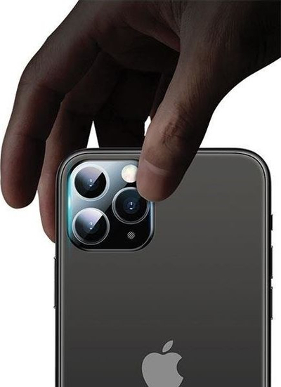 Xham mbrojtës kamere USAMS BH558, për iPhone 11 Pro Max, xham i temperuar, transparent