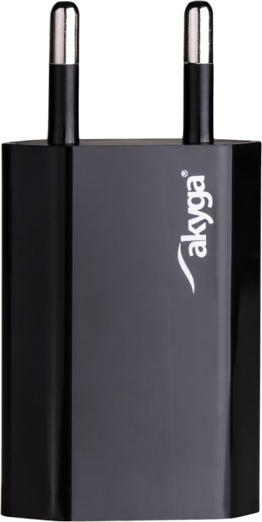 Karikues USB Akyga AK-CH-03BK, 5W, 5V 1A, i zi