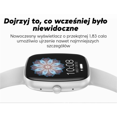 Ora inteligjente Gravity GT18-7, 1.83", rrip gome 22mm, rozë