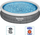 Pishinë Bestway Fast Set, rrethore 366x76 cm, me pompë filtri, gri