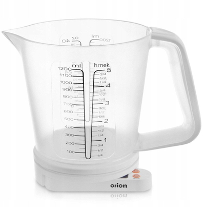 Peshore kuzhine Orion me gotë matëse, 5 kg, 1.2 l, e bardhë