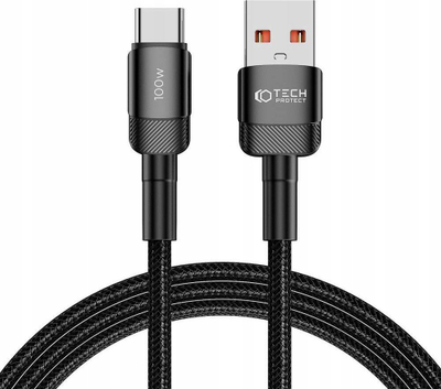 Kabëll karikues Tech-Protect UltraBoost Evo USB në USB-C, 100W 5A, 2m, i zi