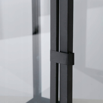 Fanar dekorativ Ferro, metal edhe xham, 33 cm, i zi