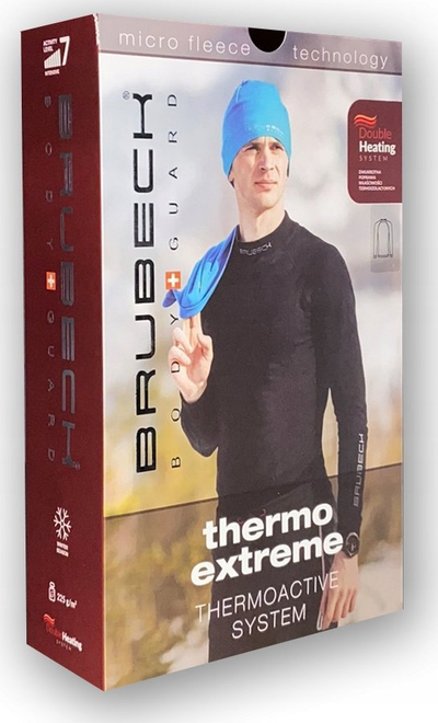 Pantallona të brendshme termo Brubeck Extreme Thermo, për meshkuj, material NILIT HEAT, të zeza
