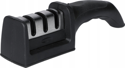 Mprehës thikash Maku Knife Sharpener, 3 faza, dorezë ergonomike, i zi