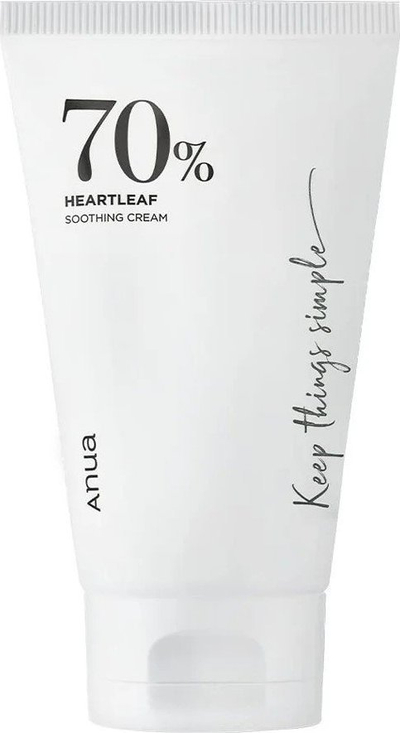 Крем за лице ANUA Heartleaf 70% Soothing Cream, смирувачки, 100ml