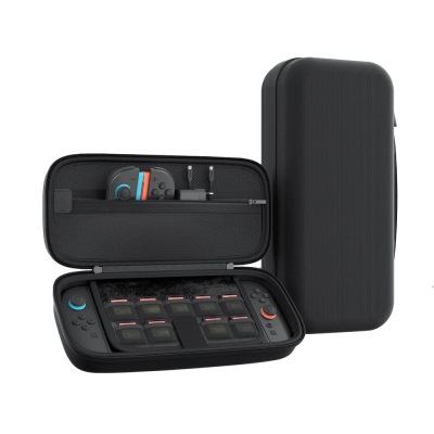 Kuti konzole AmazingThing PlayShield Pack Kit për Nintendo Switch 2, që s’e merr uji, e zezë