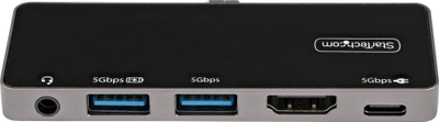 Adapter multiport USB C StarTech.com, HDMI 4K 60Hz, Power Delivery 100W, gri