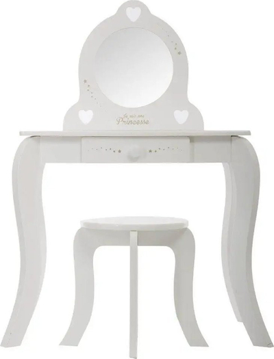 Tavolinë tualeti për kalamaj Atmosphera Dressing Table and Stool, MDF, me pasqyrë, shumëngjyrëshe