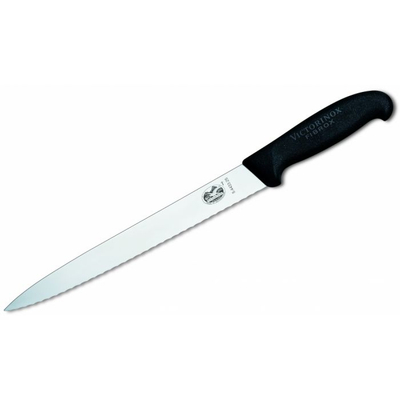 Thikë për prerje Victorinox, e valëzuar, e zezë