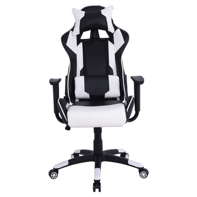 Karrige gaming 66.5×70–122–129 cm (HM1072.04), zezë/ bardhë