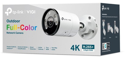 Kamerë e jashtme rrjeti TP-Link Omada InSight S385, 8MP, lente 4mm, e bardhë