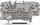 Bllok terminal bazë Wago 2002-1661, 2 përçues, 2.5mm², gri