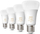 Set poça Philips Hue White Ambiance 6W 800lm E27, 4 copë