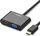 Adapter video Ugreen HDMI në VGA dhe HDMI, me dy dalje bashkë, gri