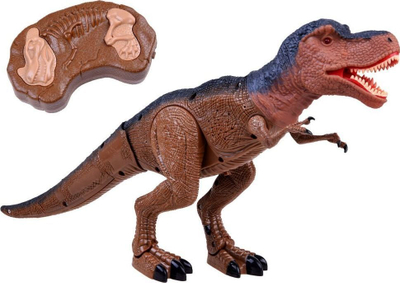 Lodër dinosauri interaktiv T Rex RC 0333, me telekomandë, 53 cm, shumëngjyrëshe
