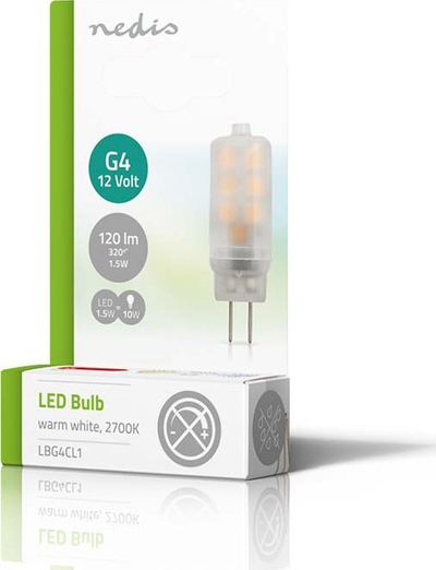 Llambë LED Nedis G4, 1.5W, 120 lm 2700K, dritë e bardhë e ngrohtë