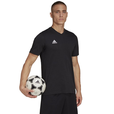 Bluzë sportive adidas Entrada 22 Tee M HC0448, pambuk, e zezë