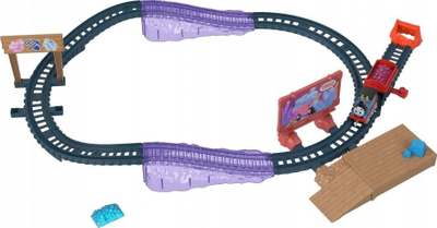 Set trenash Fisher Price Thomas and Friends All Engines Go Push Along Track, die cast, për kalamaj