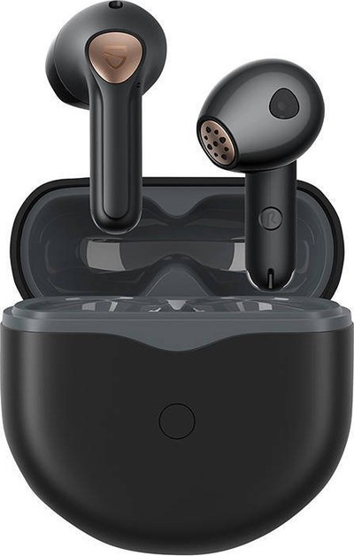 Безжични слушалки Soundpeats Air 4, во уво, Bluetooth 5.3, со ANC, црни