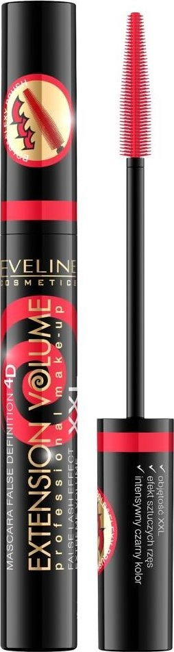 Maskara Eveline Cosmetics Extension Volume, volum shtesë, 10 ml, e zezë