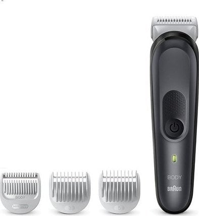 Trimmer trupi Braun Bodygroomer 3 BG3350, për meshkuj, me koka zëvendësuese, i zi