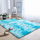 Tapet shaggy Thick Soft Plush Ombre, 130x190 cm, push 3.5 cm, blu ombre