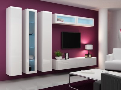Komodë TV VIGO 180, 180 cm, e bardhë