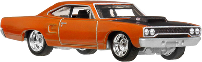 Maket makine Hot Wheels Premium Fast and Furious, 70 Plymouth Roadrunner, metal 1:64, e kuqe