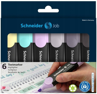 Set markuesish Schneider Job Pastel 11509, 6 copë, të përzier, gri