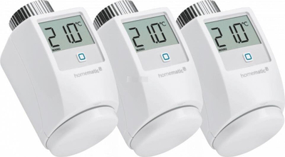 Termostat për radiator Homematic IP HmIP-eTRV-2, programim javor, komandë nga larg, i bardhë