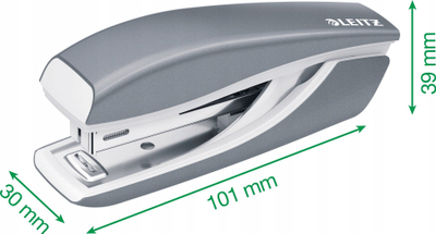 Kapëse letre Leitz 55281026, 10 fletë 80 g/m², e kuqe e bardhë