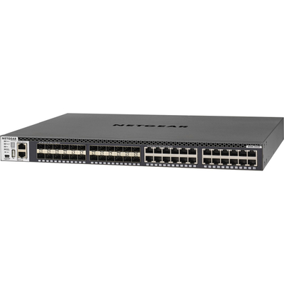 Switch rrjeti Netgear M4300-24X24F, 48x10G, menaxhues, gri