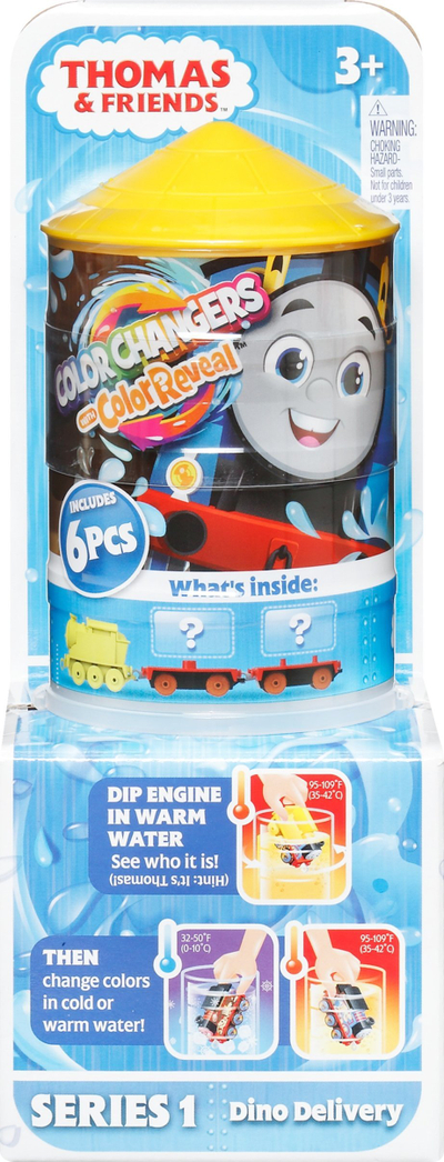 Lodër tren Thomas and Friends Dino Delivery, Mystery Pack, e verdhë