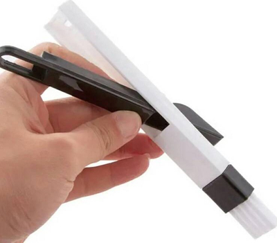 Furçë pastrimi DA28 për tastierë, 17.5cm, qime najloni, bardh e zi