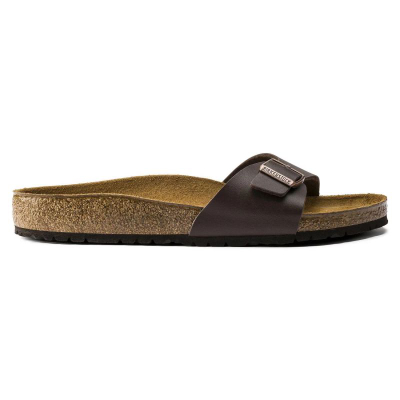 Унисекс сандали Birkenstock Madrid Birko Flor, темно кафеави