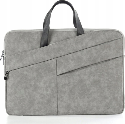Çantë laptopi XO, 15", PU, gri e errët