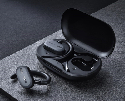 Kufje pa tela TOZO OpenBuds, open ear, Bluetooth 5.3, të zeza