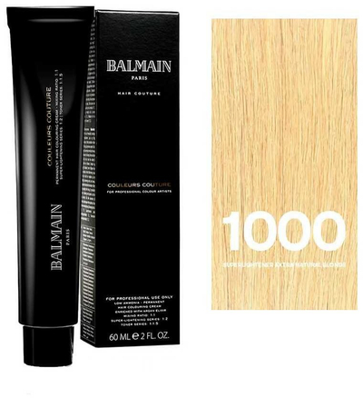 Bojë flokësh Balmain Professionnel Couleurs Couture 1000, e përhershme, 60 ml, bjonde shumë e çelët natyrale