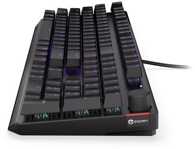 Tastierë Endorfy Thock, Kailh Red, RGB LED, e zezë, US
