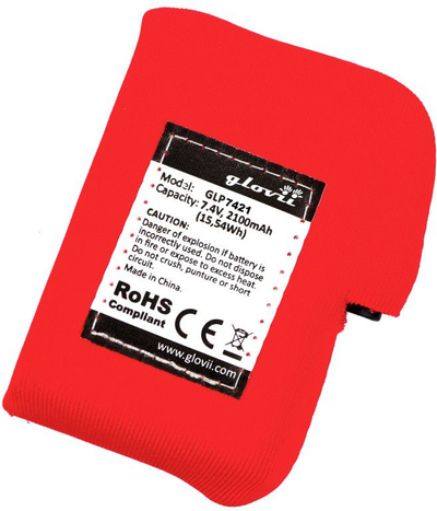 Батерија за ракавици и капа со греење Glovii GLP7421, 2100mAh, Li Poly, црна